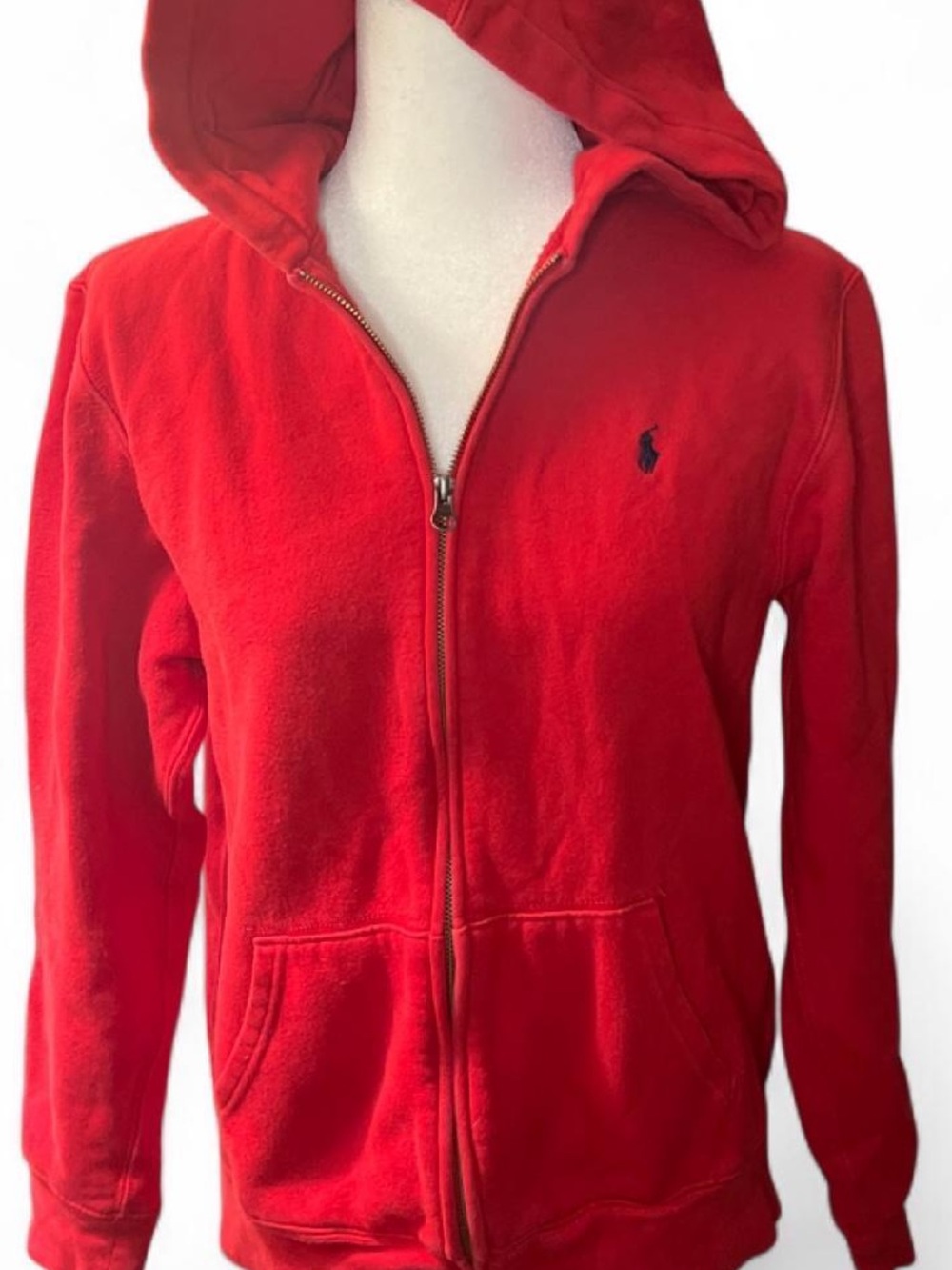 Polo by Ralph Lauren Red Zip-Up Hoodie